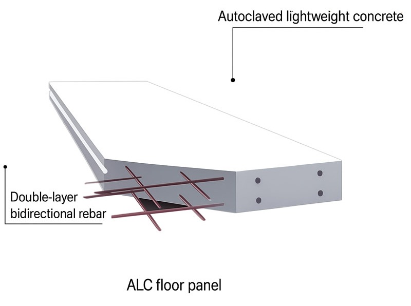 ALC Floor Slab for Prefabricated Buildings